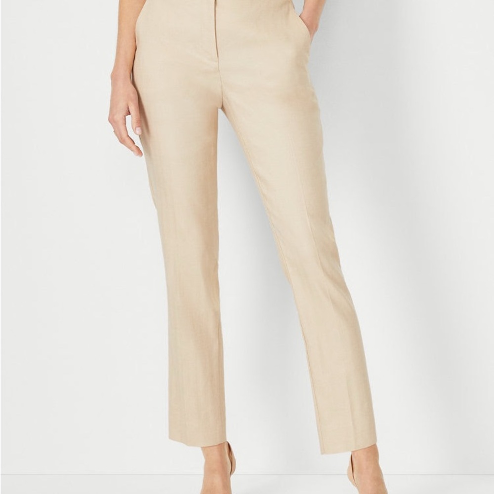 Ann Taylor Linen Ankle Pants